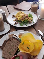 Rührei Mit Speck Und Pilzen